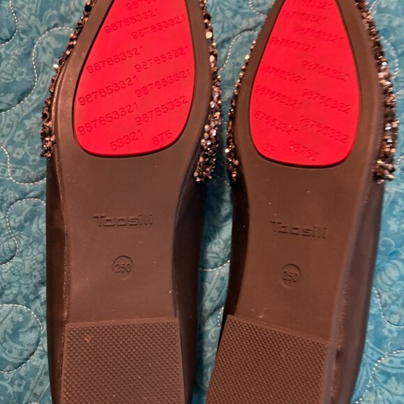 QXCGDYXT Hawee Sequin Square Toe Flats Slip-On Women's Shoes Size 8.5 US/40 EU - Picture 6 of 6